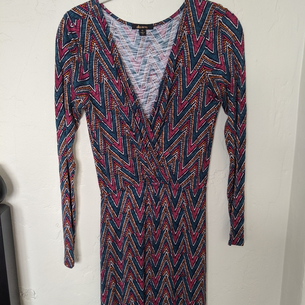 Multi-colored maxi dress